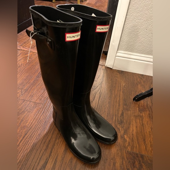 Classic tall Hunter gloss rain boot 9 - Picture 5 of 7